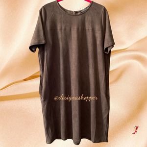 Forever 21 Plus Ultra-Suede like Dress Size 1X